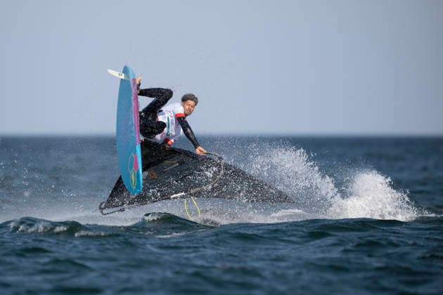 PWA - Citroen - World Windsurfing Tour Sylt 2026 - Tag 2 Freestyle Men - Slalom Men Training; Sylt Westerland, 27.09.2026 Luka Stomp (Freestyle Men, Curacao, CUR-112); PWA - Citroen - World Windsurfing Tour Sylt 2026 - Tag 2 Freestyle Men - Slalom Men Training am 27.09.2026 vor dem Brandenburger Strand - Motorboot auf Sylt Westerland (Deutschland). Copyright: xBEAUTIFULxSPORTS AndreasxDickx