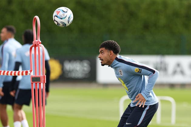 England MD-1 Training, Nations League Morgan Gibbs-White of England during the England MD-1 training session ahead of the 2026 27 UEFA Nations League Group A3 match vs Czech Republic at Tottenham Hotspur Training Ground, Enfield, England on 28 September 2026 Credit: Tiego Grenho Every Second Media Editorial use only. All images are copyright Every Second Media Limited. No images may be reproduced without prior permission. Copyright: xIMAGO EveryxSecondxMediax ESM-2191-0037 TiegoxGrenhox xEveryxSecondxMediax