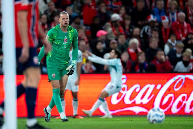 Soccer, Nations League Norway vs. Portugal, Nations League Oslo 20260927 Norway s goalkeeper Orjan Nyland during the international soccer match between Norway and Portugal in the Nations League. Photo: Cornelius Poppe, NTB, Oslo, Norway. EDITORIAL USE ONLY. RESTRICTED USE FOR BETTING COMPANIES.  Copyright: xCorneliusxPoppex xNTBx