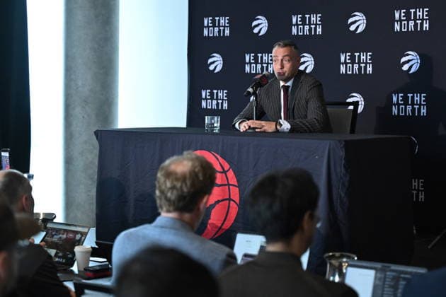 September 28, 2026, Toronto, On, Canada: Toronto Raptors head coach Darko Rajakovic speaks at the Raptors media day in Toronto on Monday, Sept. 28, 2026. Canada News - September 28, 2026  - ZUMAc35_ 20260928_zaf_c35_005 Copyright: xJonxBlackerx