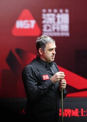 (260928) -- SHENZHEN, Sept. 28, 2026 -- Ronnie O Sullivan looks on during the round 2 match between Ronnie O Sullivan of England and Jiang Jun of China at World Snooker Tour Shenzhen Open 2026 in Shenzhen, south China s Guangdong Province, Sept. 28, 2026. ) (SP)CHINA-SNOOKER-SHENZHEN OPEN (CN) LiangxXu 