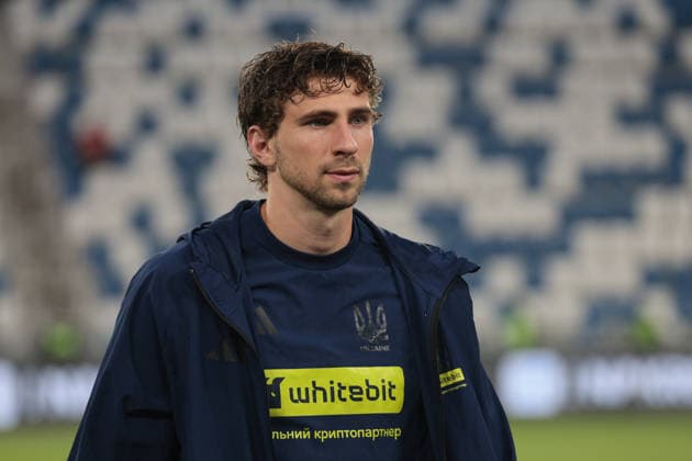 Illia Zabarnyi of Ukraine before the UEFA Nations League match between Georgia and Ukraine at the The Boris Paitchadze Dinamo Arena in Tbilisi, Georgia, on September 28, 2026. Tbilisi Dinamo Arena named after Boris Paichadze, Akaki Tsereteli Avenue, Didube, Tbilisi, 0154, Georgia Georgia Copyright: xArturxStabulnieksx 1700539