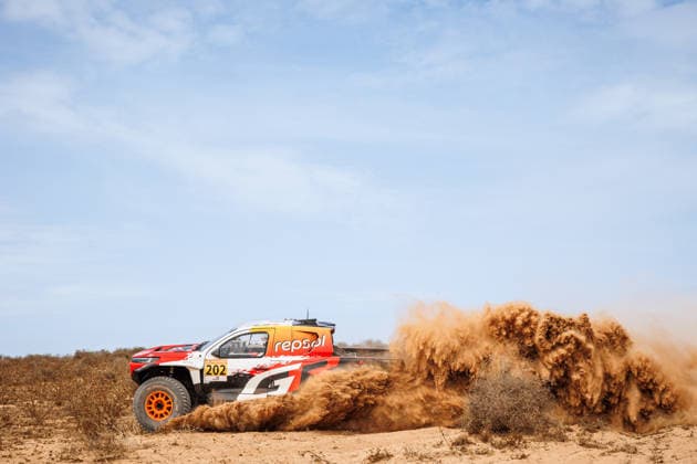 W2RC - RALLYE DU MAROC 2026 202 LATEGAN Henk (rsa), CUMMINGS Brett (rsa), Toyota Hilux GR, Toyota Gazoo Racing W2RC, FIA W2RC,ULT T1+, action, during the Prologue of the Rallye du Maroc 2026, 4th round of the 2026 WR2C Championship from September 28, 2026 in Agadir, Morocco - AgadirMorocco  Copyright: xFREDERICxLExFLOCxHx