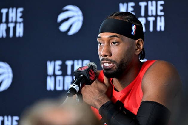 September 28, 2026, Toronto, On, Canada: Toronto Raptors forward Kawhi Leonard speaks at the Raptors media day in Toronto on Monday, Sept. 28, 2026. Canada News - September 28, 2026  - ZUMAc35_ 20260928_zaf_c35_018 Copyright: xJonxBlackerx
