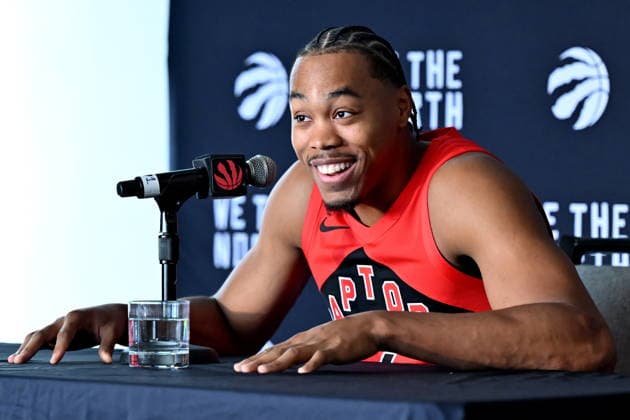 September 28, 2026, Toronto, On, Canada: Toronto Raptors forward Scottie Barnes speaks at the Raptors media day in Toronto on Monday, Sept. 28, 2026. Canada News - September 28, 2026  - ZUMAc35_ 20260928_zaf_c35_033 Copyright: xJonxBlackerx