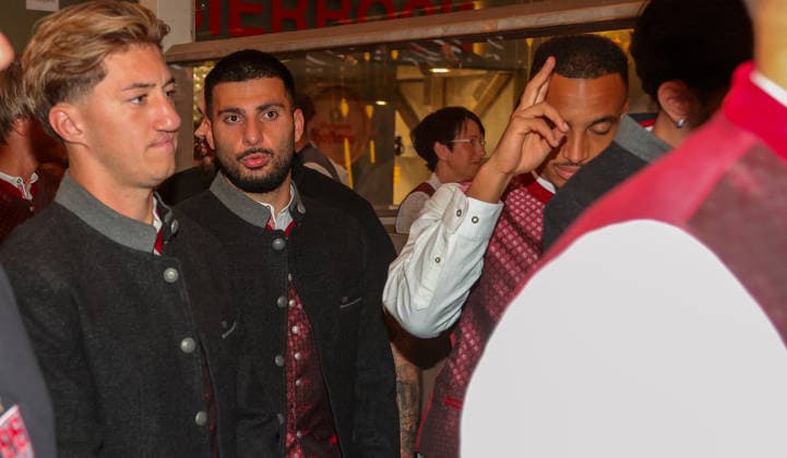 28.09.2026, Deutschland, Stuttgart, Fußball Bundesliga, VfB Stuttgart auf dem Cannstatter Volksfest, Wasen, Angelo Stiller, Deniz Undav