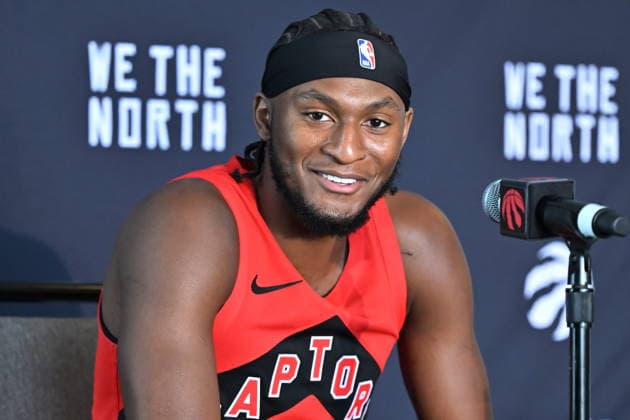 September 28, 2026, Toronto, On, Canada: Toronto Raptors guard Immanuel Quickley speaks at the Raptors media day in Toronto on Monday, Sept. 28, 2026. Canada News - September 28, 2026  - ZUMAc35_ 20260928_zaf_c35_051 Copyright: xJonxBlackerx