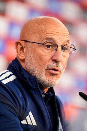 September 28, 2026, Sevilla, Sevilla, Spain: Luis de la Fuente, head coach of Spain, attends his press conference, PK, Pressekonferenz before the UEFA Nations League 2026 27 group phase football match played between Spain and Croatia at Ramon Sanchez-Pizjuan stadium on September 28, 2026, in Sevilla, Spain. Spain Press Conference - UEFA Nations League 2026 27  - ZUMAa181 20260928_zaa_a181_071 Copyright: xJoaquoÂ­NxCorcherox