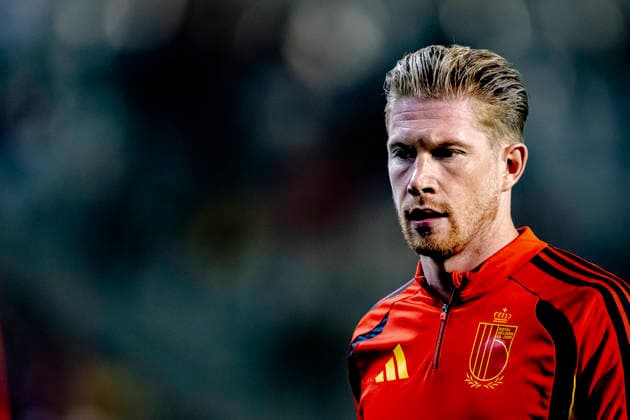 BRUSSEL - BelgiÃ« midfielder Kevin De Bruyne during the UEFA Nations League match between Belgie and Frankrijk at Koning Boudewijn Stadion on 28 September 2026 in Brussel, Belgie. (Photo by DeFodi Images) -