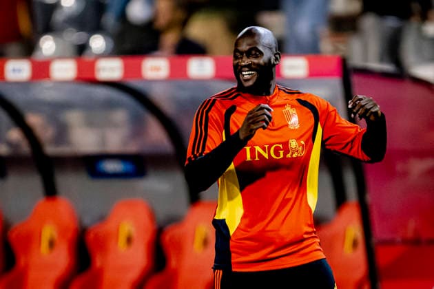 BRUSSEL - BelgiÃ« forward Romelu Lukaku during the UEFA Nations League match between Belgie and Frankrijk at Koning Boudewijn Stadion on 28 September 2026 in Brussel, Belgie. (Photo by DeFodi Images) -