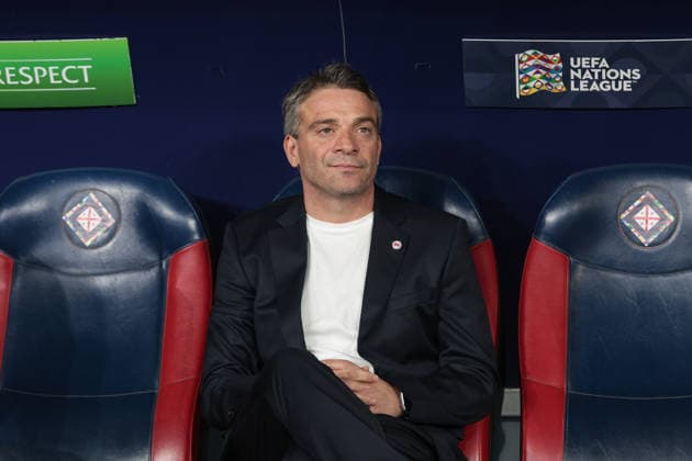Ramaz Svanadze, head coach of Georgia before the UEFA Nations League match between Georgia and Ukraine at the The Boris Paitchadze Dinamo Arena in Tbilisi, Georgia, on September 28, 2026. Tbilisi Dinamo Arena named after Boris Paichadze, Akaki Tsereteli Avenue, Didube, Tbilisi, 0154, Georgia Georgia Copyright: xArturxStabulnieksx 1J7A8268