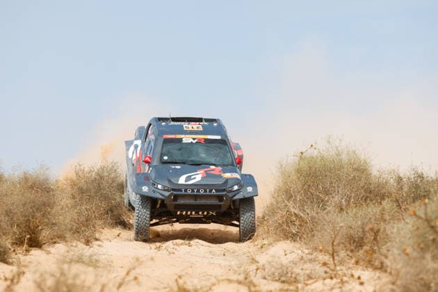W2RC - RALLYE DU MAROC 2026 215 VARIAWA Saood (rsa), MOORE Charan (rsa), Toyota Hilux IMT Evo, Toyota Gazoo Racing SA, FIA W2RC, ULT T1+, action, during the Prologue of the Rallye du Maroc 2026, 4th round of the 2026 WR2C Championship from September 28, 2026 in Agadir, Morocco - AgadirMorocco  Copyright: xFREDERICxLExFLOCxHx