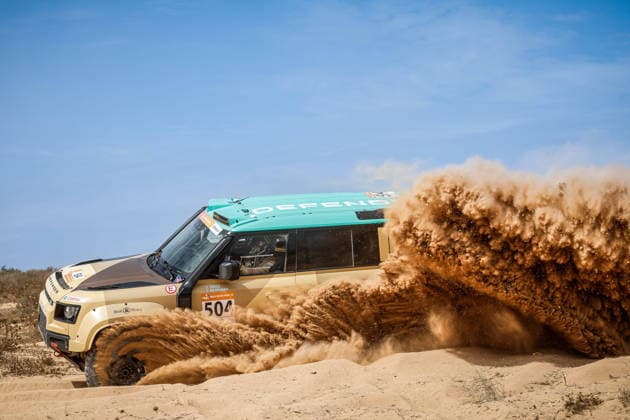 W2RC - RALLYE DU MAROC 2026 504 PRICE Sara (usa), BERRIMAN Sean (usa), Defender Dakar D7X-R, Defender Rally, FIA W2RC, STK STK, action during the Prologue of the Rallye du Maroc 2026, 4th round of the 2026 WR2C Championship from September 28, 2026 in Agadir, Morocco - AgadirMorocco  Copyright: xFREDERICxLExFLOCxHx