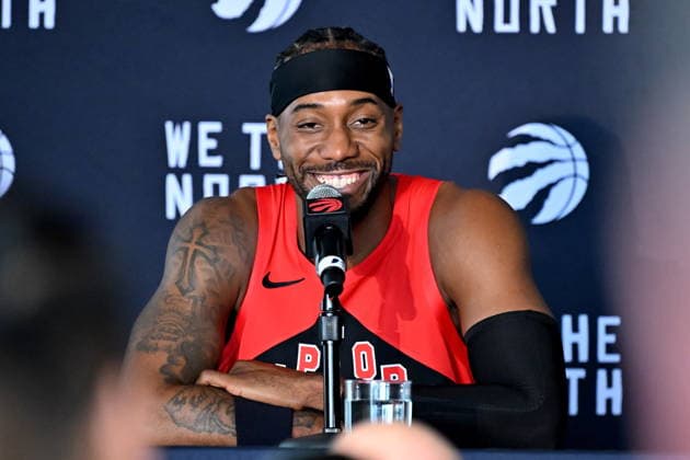 September 28, 2026, Toronto, On, Canada: Toronto Raptors forward Kawhi Leonard speaks at the Raptors media day in Toronto on Monday, Sept. 28, 2026. Canada News - September 28, 2026  - ZUMAc35_ 20260928_zaf_c35_107 Copyright: xJonxBlackerx