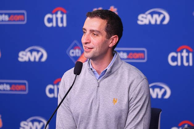 Mets David Stearns Year End press conference, PK, Pressekonferenz New York Mets President of Baseball Operations David Stearns speaks to the media during a press conference in the Shannon Forde Press Conference Room at Citi Field in Flushing, on September 28, 2026. Flushing, Queens N.Y. United States  Copyright: xGordonxDonovanx originalFilename:donovan-metsdavi260928_npW4n.jpg