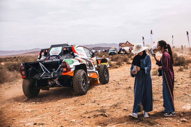 W2RC - RALLYE DU MAROC 2026 238 AKEEL Dania (ksa), DELAUNAY SÃ bastien (fra), Toyota Hilux Evo, Overdrive Racing, FIA W2RC, ULT T1+, ambiance during the Prologue of the Rallye du Maroc 2026, 4th round of the 2026 WR2C Championship from September 28, 2026 in Agadir, Morocco - AgadirMorocco  Copyright: xDamienxSaulnierx