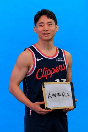 September 28, 2026, Inglewood, California, USA: Yuki Kawamura 17 during the Los Angeles Clippers Media Day on Monday September 28, 2026 at Intuit Dome in Inglewood, California. ARIANA RUIZ PI 2026 Clippers Media Day  - ZUMAp124 20260928_zaa_p124_008 Copyright: xArianaxRuizx