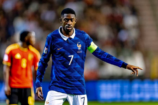 BRUSSEL - Frankrijk forward Ousmane DembÃ lÃ during the UEFA Nations League match between Belgie and Frankrijk at Koning Boudewijn Stadion on 28 September 2026 in Brussel, Belgie. (Photo by DeFodi Images) -
