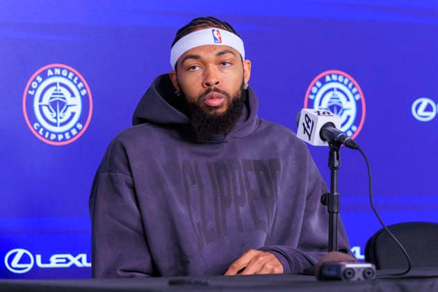 September 28, 2026, Inglewood, California, USA: Brandon Ingram 7 is interviewed during the Los Angeles Clippers Media Day on Monday September 28, 2026 at Intuit Dome in Inglewood, California. ARIANA RUIZ PI 2026 Clippers Media Day  - ZUMAp124 20260928_zaa_p124_016 Copyright: xArianaxRuizx
