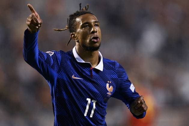 BRUSSELS - Michael Olise of France celebrates his goal making it 0-1 during the UEFA Nations League match between Belgium and France at King Baudouin Stadium on September 28, 2026 in Brussels, Belgium. ANP UEFA Nations League 2026 27 xVIxANPxSportx xGerritxvanxKeulenxIVx 570618936 originalFilename: 570618936.jpg