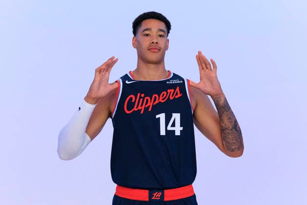 September 28, 2026, Inglewood, California, USA: Yanic Konan Niederhauser 14 during the Los Angeles Clippers Media Day on Monday September 28, 2026 at Intuit Dome in Inglewood, California. ARIANA RUIZ PI Inglewood USA - ZUMAp124 20260928_zaa_p124_026 Copyright: xArianaxRuizx
