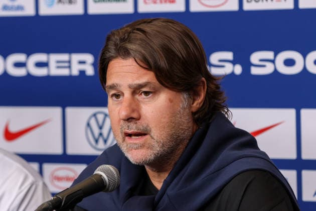 September 28, 2026, St. Louis, Missouri, USA: USA Soccer Head Coach MAURICIO POCHETTINO speaks during a press conference, PK, Pressekonferenz ahead of the USA vs. CHILE match at Energizer Park in St. Louis, Missouri, on September 28, 2026. St. Louis USA - ZUMAn332 20260928_zsp_n332_003 Copyright: xTaylorxNickersonx