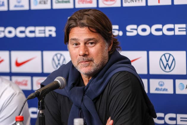 September 28, 2026, St. Louis, Missouri, USA: USA Soccer Head Coach MAURICIO POCHETTINO speaks during a press conference, PK, Pressekonferenz ahead of the USA vs. CHILE match at Energizer Park in St. Louis, Missouri, on September 28, 2026. St. Louis USA - ZUMAn332 20260928_zsp_n332_017 Copyright: xTaylorxNickersonx