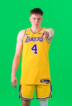 September 28, 2026, El Segundo, California, USA: Dalton Knecht 4 of the Los Angeles Lakers at Media Day on Monday September 28, 2026 at the UCLA Health Training Center in El Segundo, California. JAVIER ROJAS PI El Segundo USA - ZUMAp124 20260928_zaa_p124_118 Copyright: xJavierxRojasx
