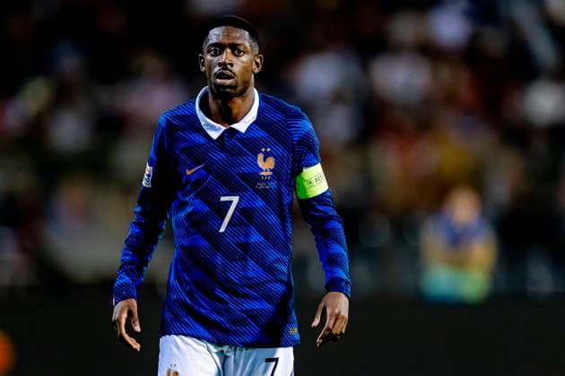 BRUSSEL - Frankrijk forward Ousmane DembÃ lÃ during the UEFA Nations League match between Belgie and Frankrijk at Koning Boudewijn Stadion on 28 september 2026 in Brussel, Belgie. (Photo by DeFodi Images) -