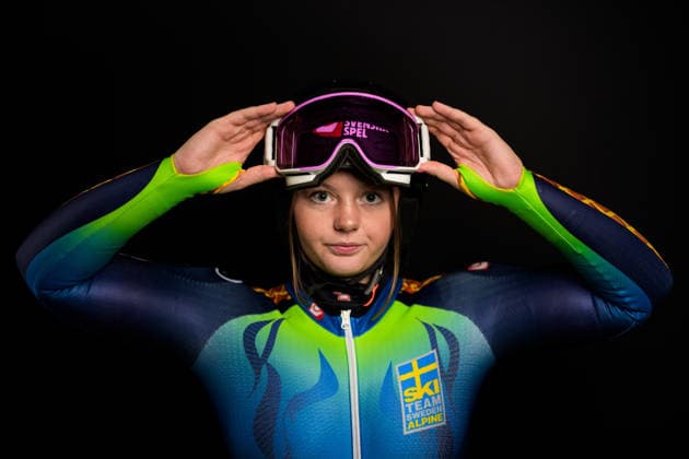 260928 Cornelia Öhlund of the Swedish national alpine skiing team poses for a portrait on September 28, 2026 in Stockholm. Photo: Joel Marklund BILDBYRAN kod JM JM0856 bbeng alpint alpine skiing sverige sweden porträtt portrait dam Copyright: JOELxMARKLUND BB260928JM187