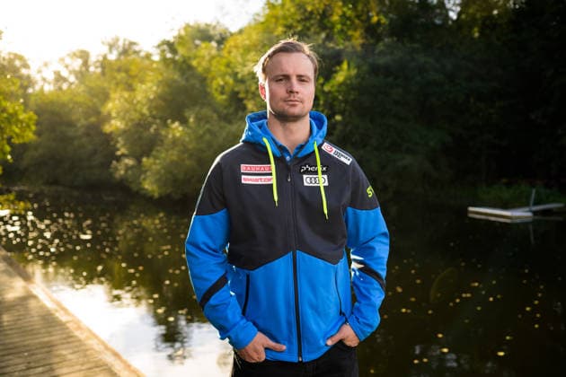 260928 Felix MonsÃ n of the Swedish national alpine skiing team poses for a portrait on September 28, 2026 in Stockholm. Photo: Joel Marklund BILDBYRAN kod JM JM0856 bbeng alpint alpine skiing sverige sweden porträtt portrait Copyright: JOELxMARKLUND BB260928JM195