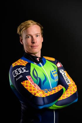 260928 Kristoffer Jakobsen of the Swedish national alpine skiing team poses for a portrait on September 28, 2026 in Stockholm. Photo: Joel Marklund BILDBYRAN kod JM JM0856 bbeng alpint alpine skiing sverige sweden porträtt portrait Copyright: JOELxMARKLUND BB260928JM234