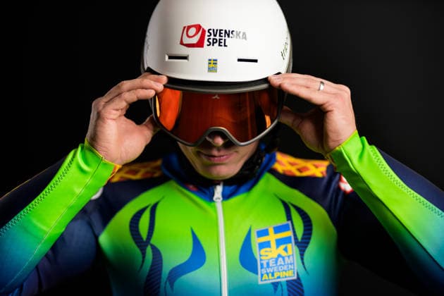 260928 Kristoffer Jakobsen of the Swedish national alpine skiing team poses for a portrait on September 28, 2026 in Stockholm. Photo: Joel Marklund BILDBYRAN kod JM JM0856 bbeng alpint alpine skiing sverige sweden porträtt portrait Copyright: JOELxMARKLUND BB260928JM235