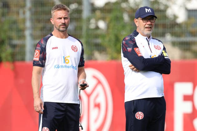 BENJAMIN HOFFMANN, URS FISCHER TRAINING 1. FSV MAINZ 05 MAINZ