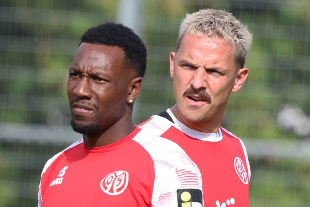 SHERALDO BECKER, PHILLIP TIETZ TRAINING 1. FSV MAINZ 05 MAINZ