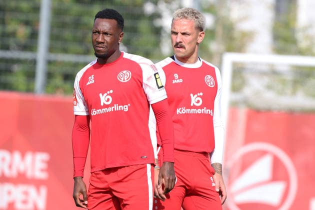 SHERALDO BECKER, PHILLIP TIETZ TRAINING 1. FSV MAINZ 05 MAINZ