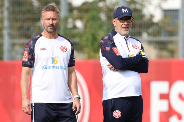 BENJAMIN HOFFMANN, URS FISCHER TRAINING 1. FSV MAINZ 05 MAINZ
