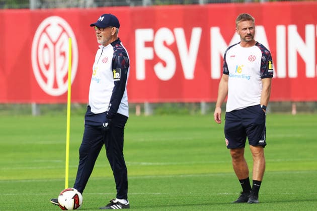 URS FISCHER, BENJAMIN HOFFMANN TRAINING 1. FSV MAINZ 05 MAINZ