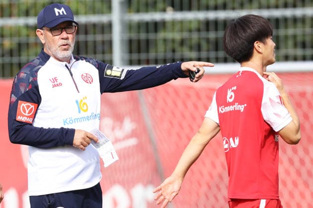 URS FISCHER, SOTA KAWASAKI TRAINING 1. FSV MAINZ 05 MAINZ