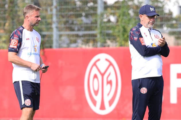 BENJAMIN HOFFMANN, URS FISCHER TRAINING 1. FSV MAINZ 05 MAINZ