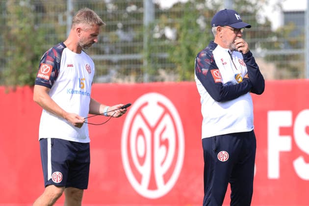 BENJAMIN HOFFMANN, URS FISCHER TRAINING 1. FSV MAINZ 05 MAINZ