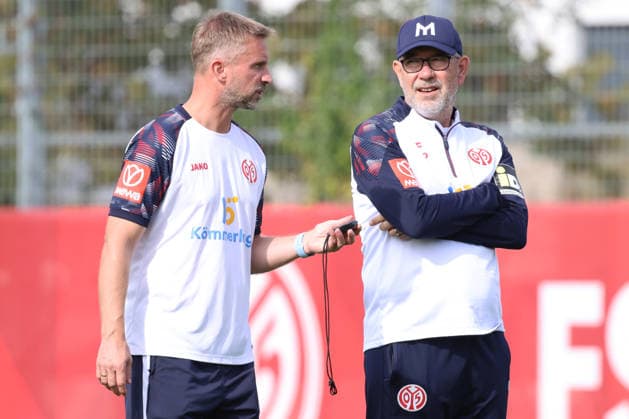 BENJAMIN HOFFMANN, URS FISCHER TRAINING 1. FSV MAINZ 05 MAINZ