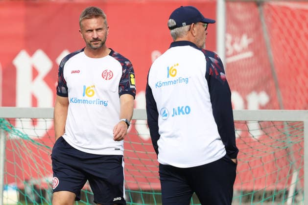 BENJAMIN HOFFMANN, URS FISCHER TRAINING 1. FSV MAINZ 05 MAINZ