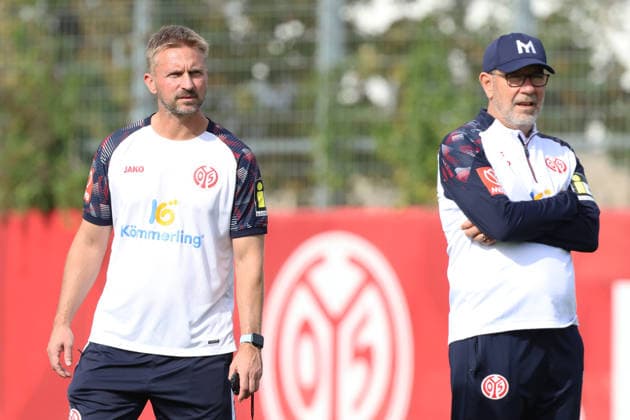 BENJAMIN HOFFMANN, URS FISCHER TRAINING 1. FSV MAINZ 05 MAINZ