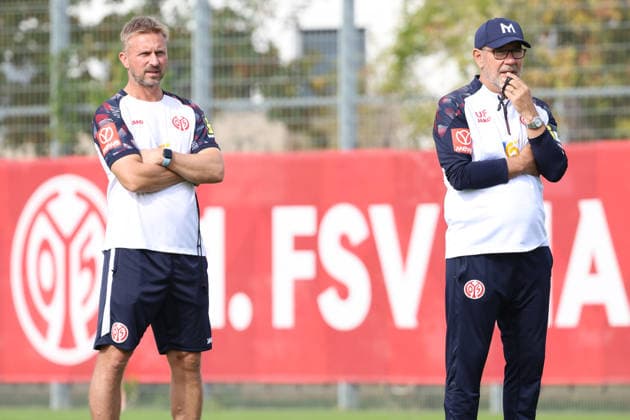 BENJAMIN HOFFMANN, URS FISCHER TRAINING 1. FSV MAINZ 05 MAINZ