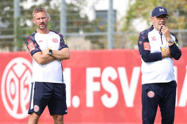 BENJAMIN HOFFMANN, URS FISCHER TRAINING 1. FSV MAINZ 05 MAINZ