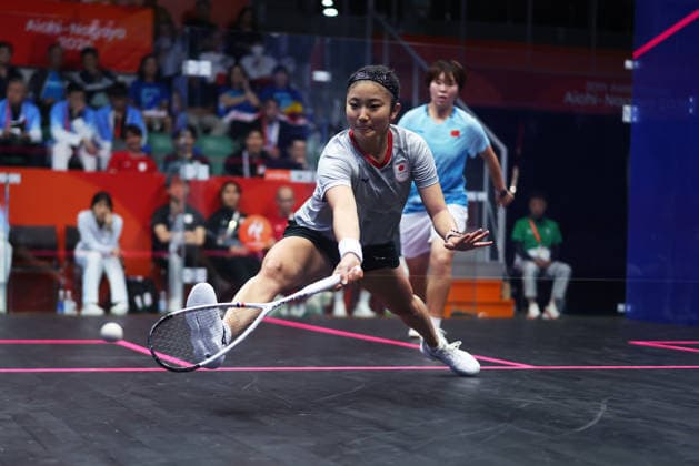 Satomi Watanabe (JPN), SEPTEMBER 29, 2026 - Squash : Women s team Pool C match at Nagoya Kinjo-Futo Arena during the Asian Games Aichi-Nagoya 2026 in Aichi, Japan. Noxthirdxpartyxsales  aflo_351878867 NaokixMoritax