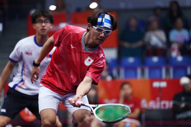 Naoki Hayashi (JPN), SEPTEMBER 29, 2026 - Squash : Men s team Pool D match at Nagoya Kinjo-Futo Arena during the Asian Games Aichi-Nagoya 2026 in Aichi, Japan. Noxthirdxpartyxsales  aflo_351878953 NaokixMoritax