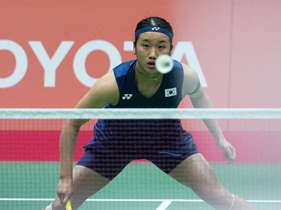 (260929) -- ICHINOMIYA, Sept. 29, 2026 -- An Seyoung of South Korea competes during the women s singles final of badminton against Yamaguchi Akane of Japan at the 20th Asian Games Aichi-Nagoya 2026 in Ichinomiya of Aichi Prefecture, Japan, Sept. 29, 2026. ) (SP)JAPAN-ICHINOMIYA-ASIAN GAMES-BADMINTON-WOMEN S SINGLES-FINAL CheongxKamxKa 