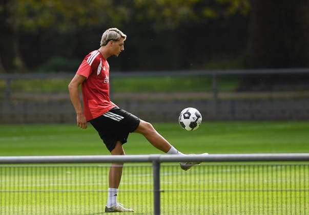 29.09.2026, xophax, Fussball 1.Bundesliga, 1.FC Koeln Training in der Länderspiepause. Malek El Mala ( 1.FC Köln ) ( Koeln